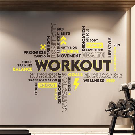 gym decal|large gym decals.